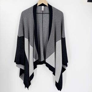 Lululemon Here For Serenity Wrap Cashmere Blend Cape Shawl Poncho OS Black